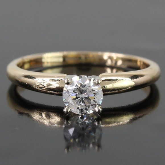 Jewelry - 14k Gold Diamond Solitaire Ring